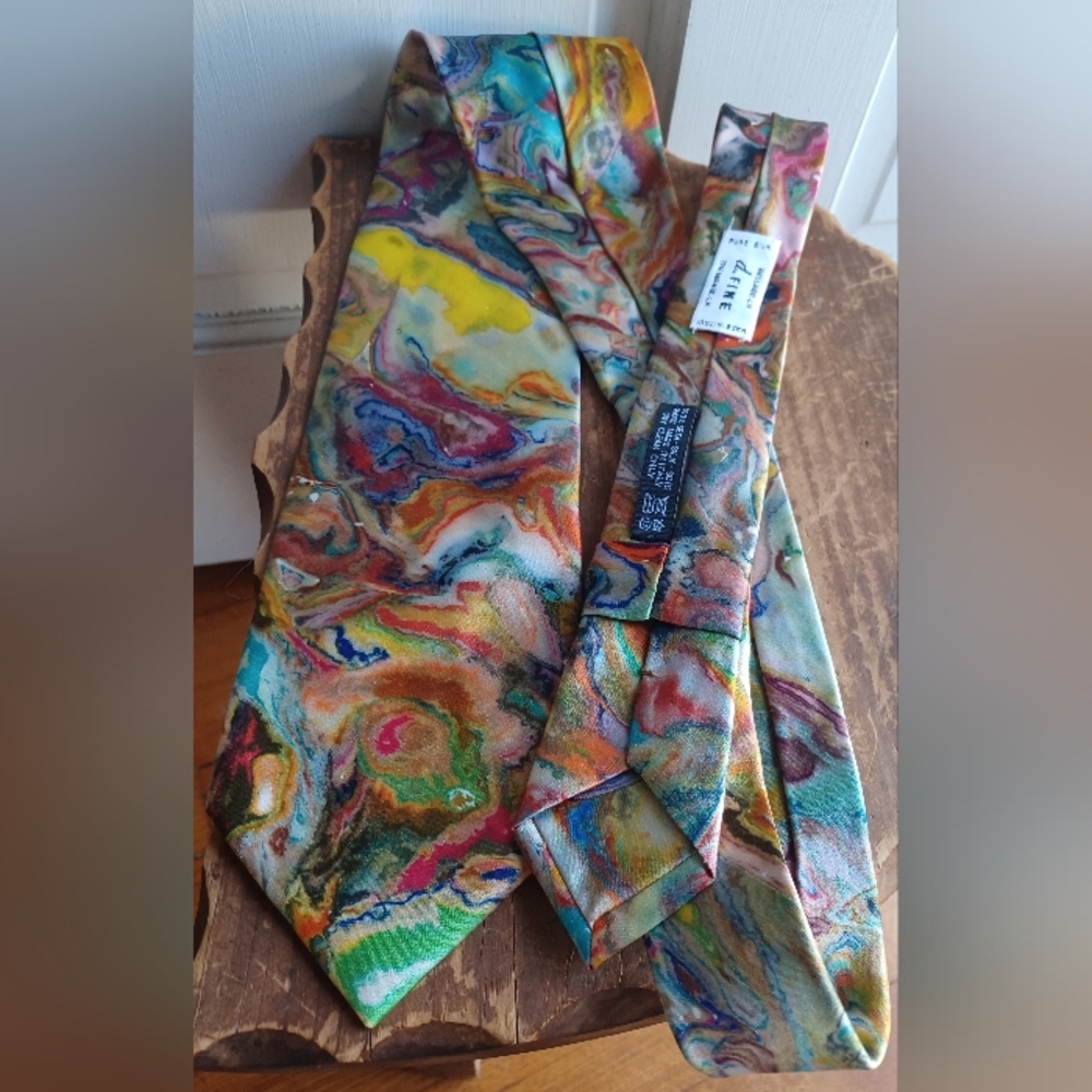 Santostefano Marbled Silk Tie